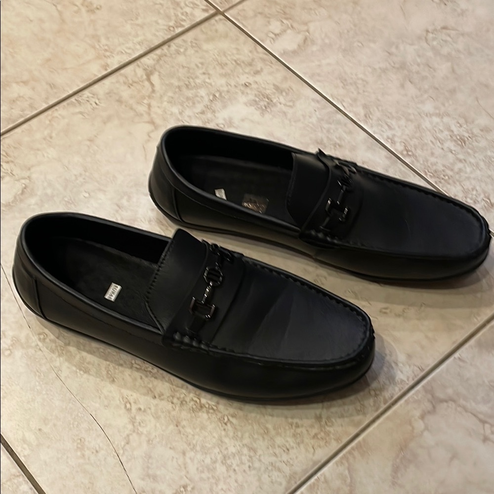 SHEIN Black Loafers Classic Slip-On Design